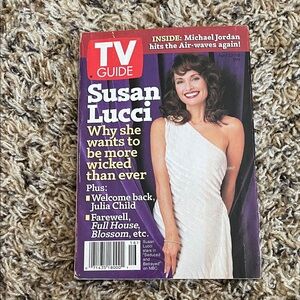 TV Guide Magazine April 1995 with Susan Lucci Cover